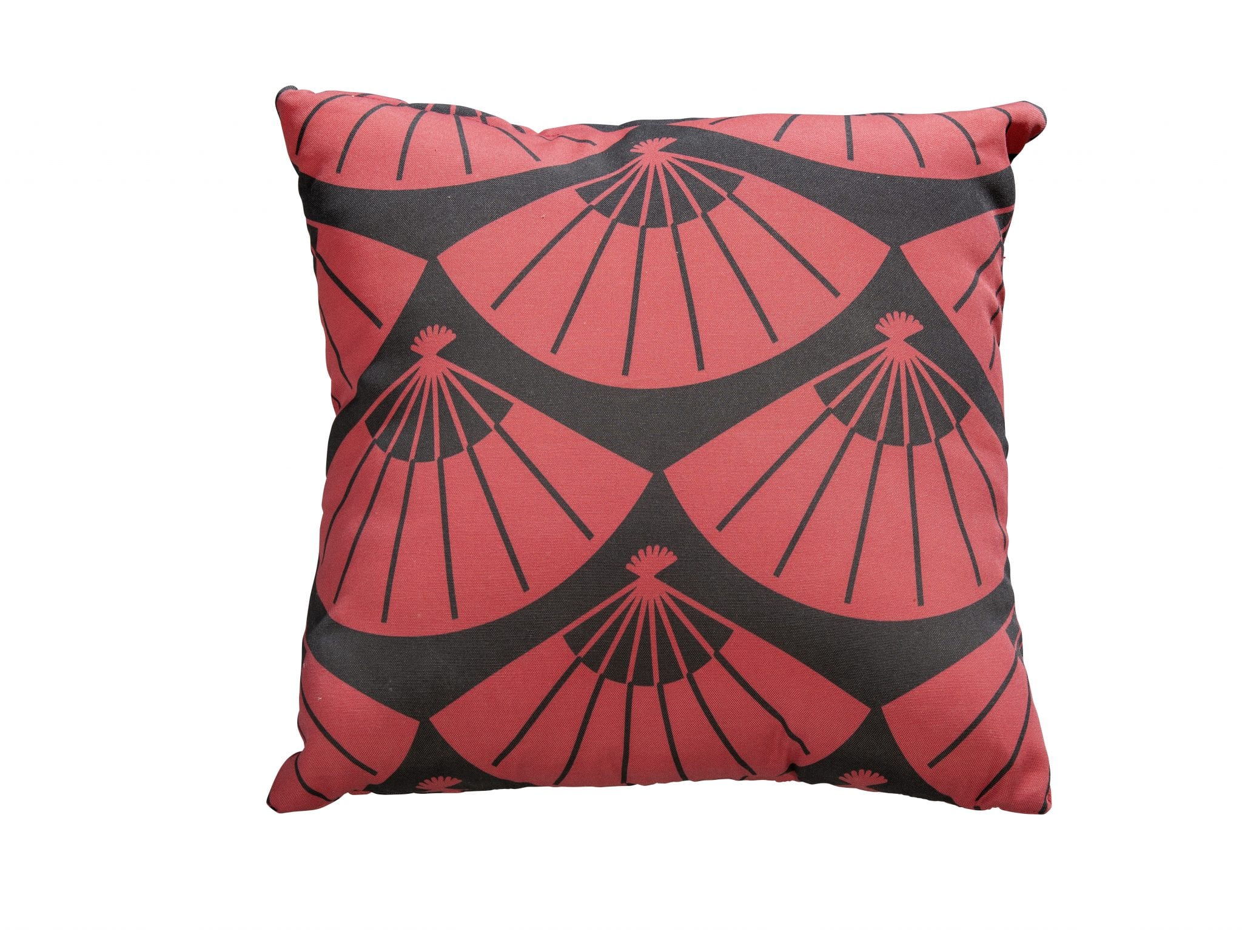 Decorative cushion 50x50 - fan red | Yoi Furniture