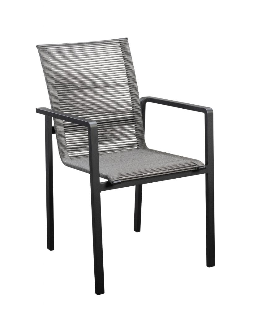 Ishi stapelbare stoel zwart | YOI Furniture