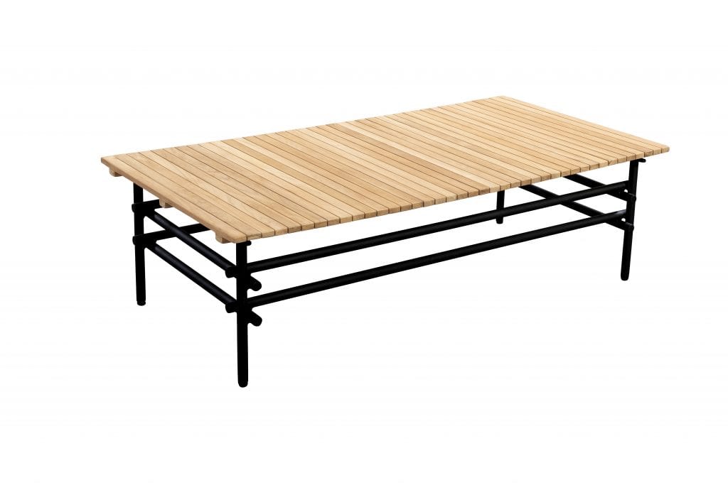 Ki coffee table black + teak | YOI Furniture