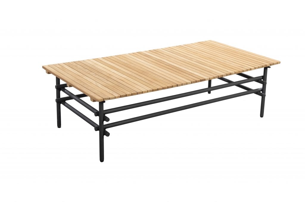 Ki coffee table grey + teak | YOI Furniture