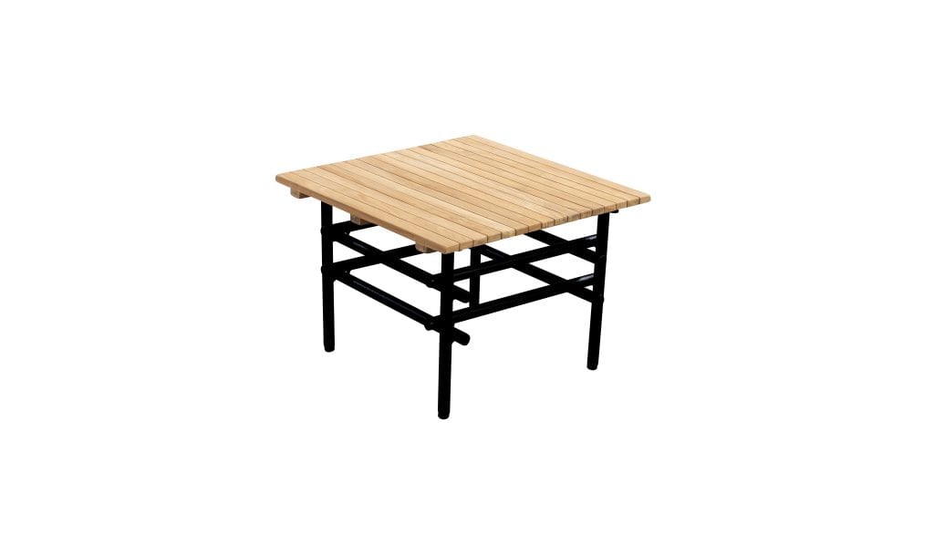 Ki side table black + teak | YOI Furniture
